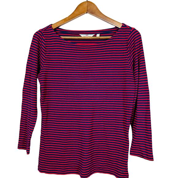 Vineyard Vines Stripe Knit Top Pullover Scoop Neck Long Sleeve - M - Picture 6 of 10